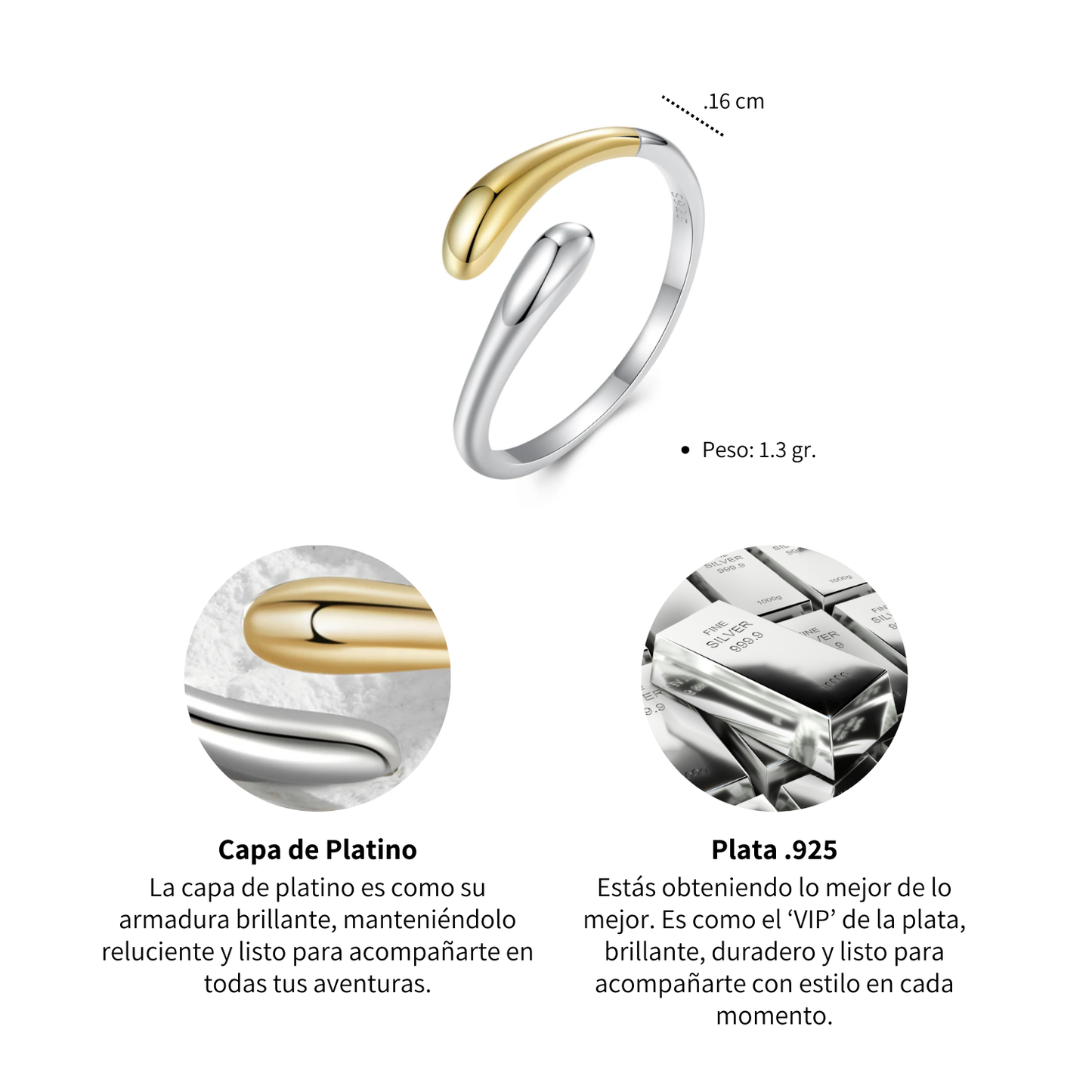 Anillo Dualidad - Plata .925