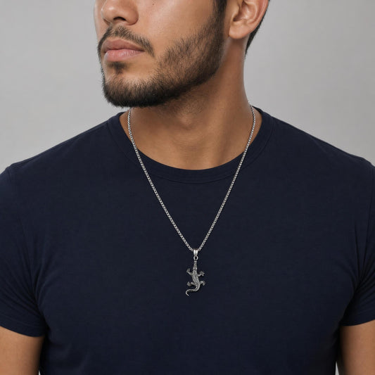 Collar Cocodrilo - Acero Inox.