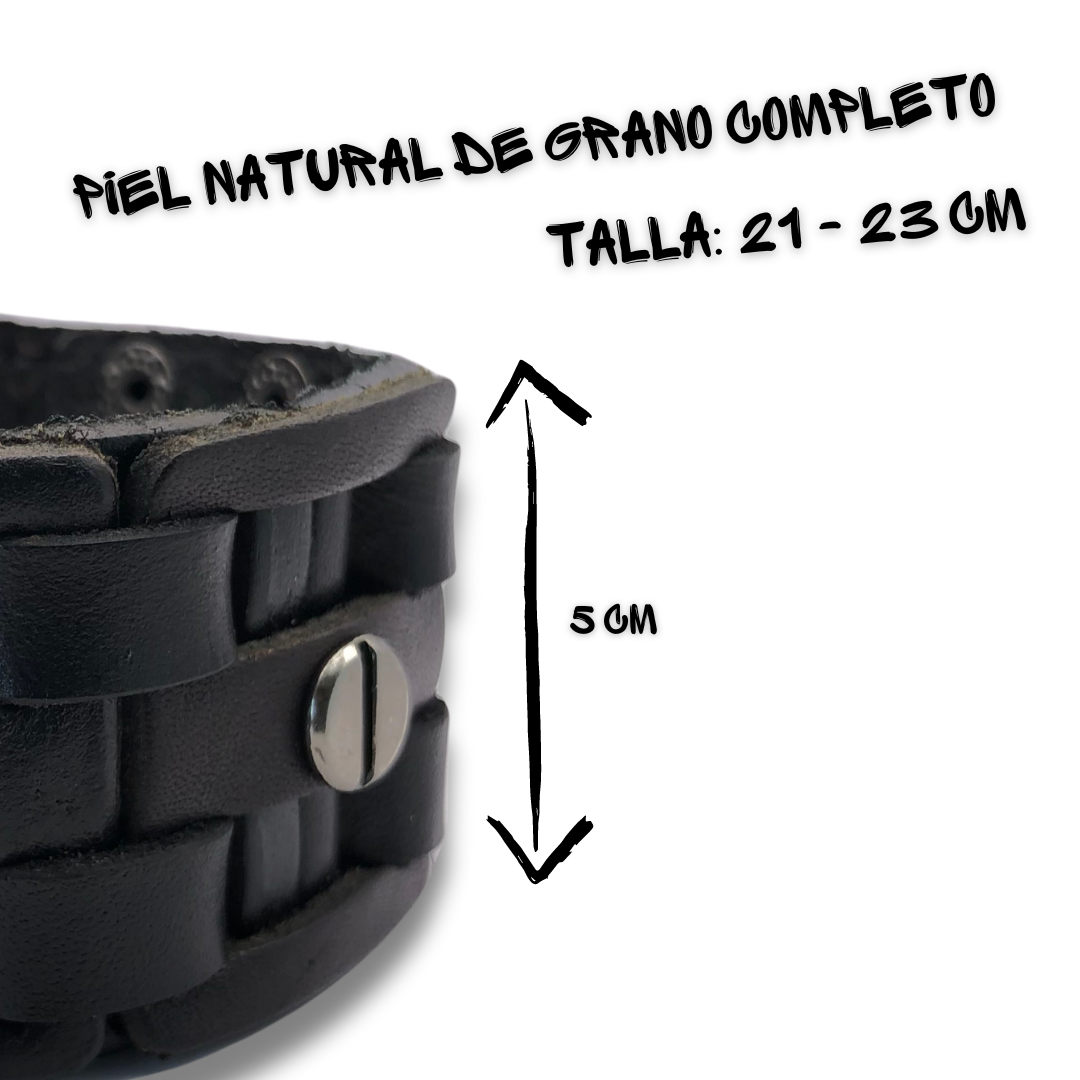 Brazalete Turbulencia - Piel Natural