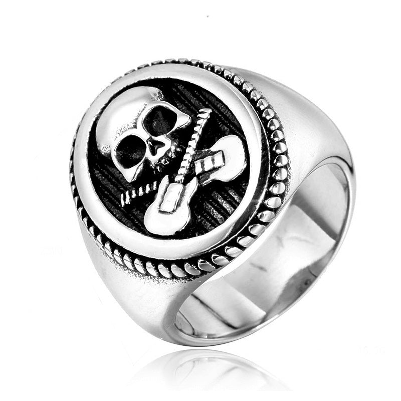 Anillo Rock Skull - Acero Inox