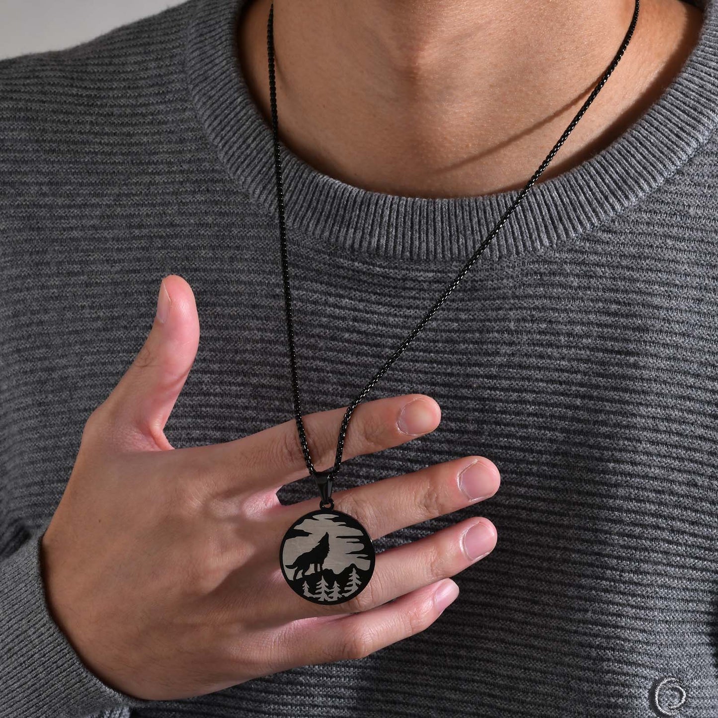 Collar Lobo - Acero Inox.