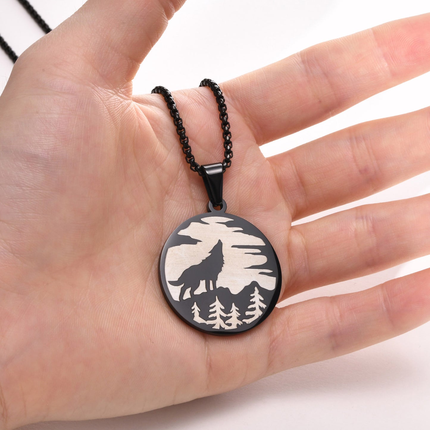 Collar Lobo - Acero Inox.
