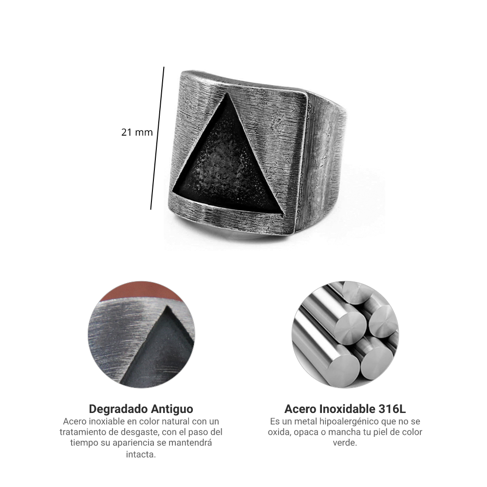 Anillo Obsesión - Acero Inox.