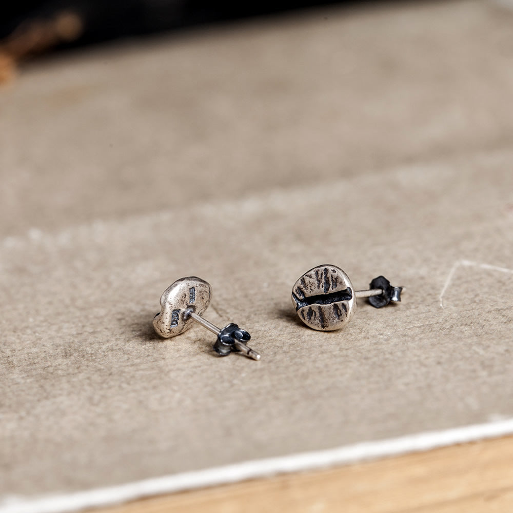 Aretes Café - Plata .925