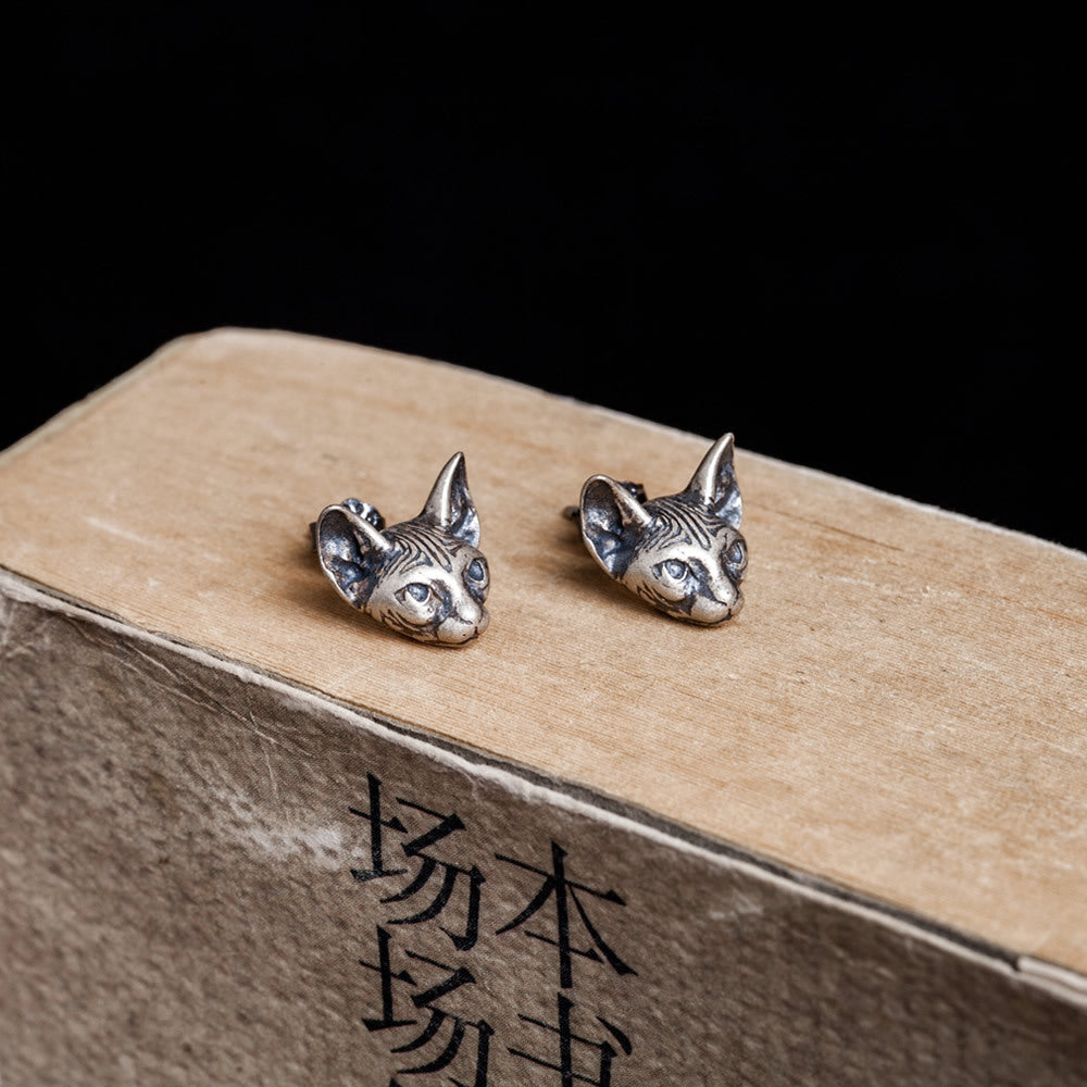 Aretes Sphynx - Plata .925