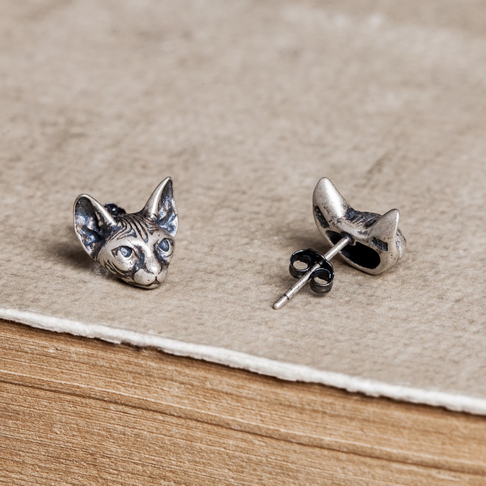 Aretes Sphynx - Plata .925
