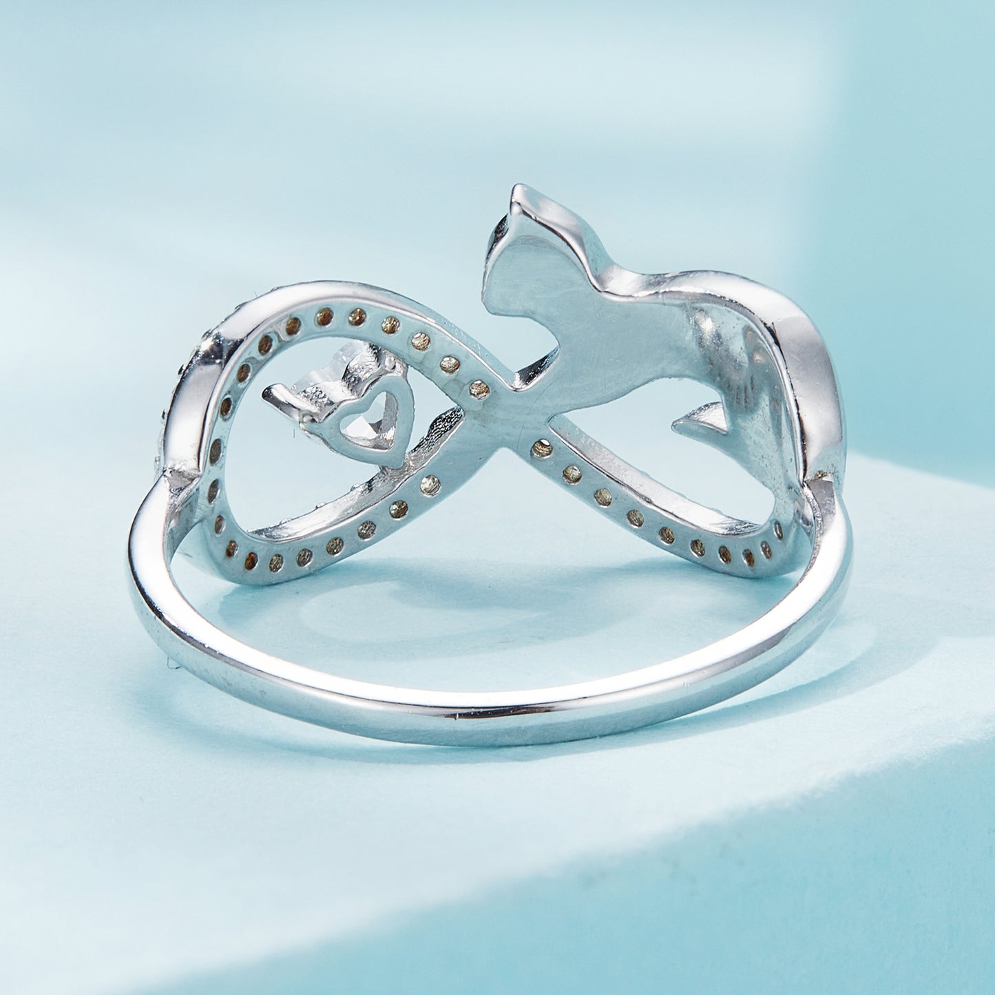 Anillo Gato Infinito - Plata .925