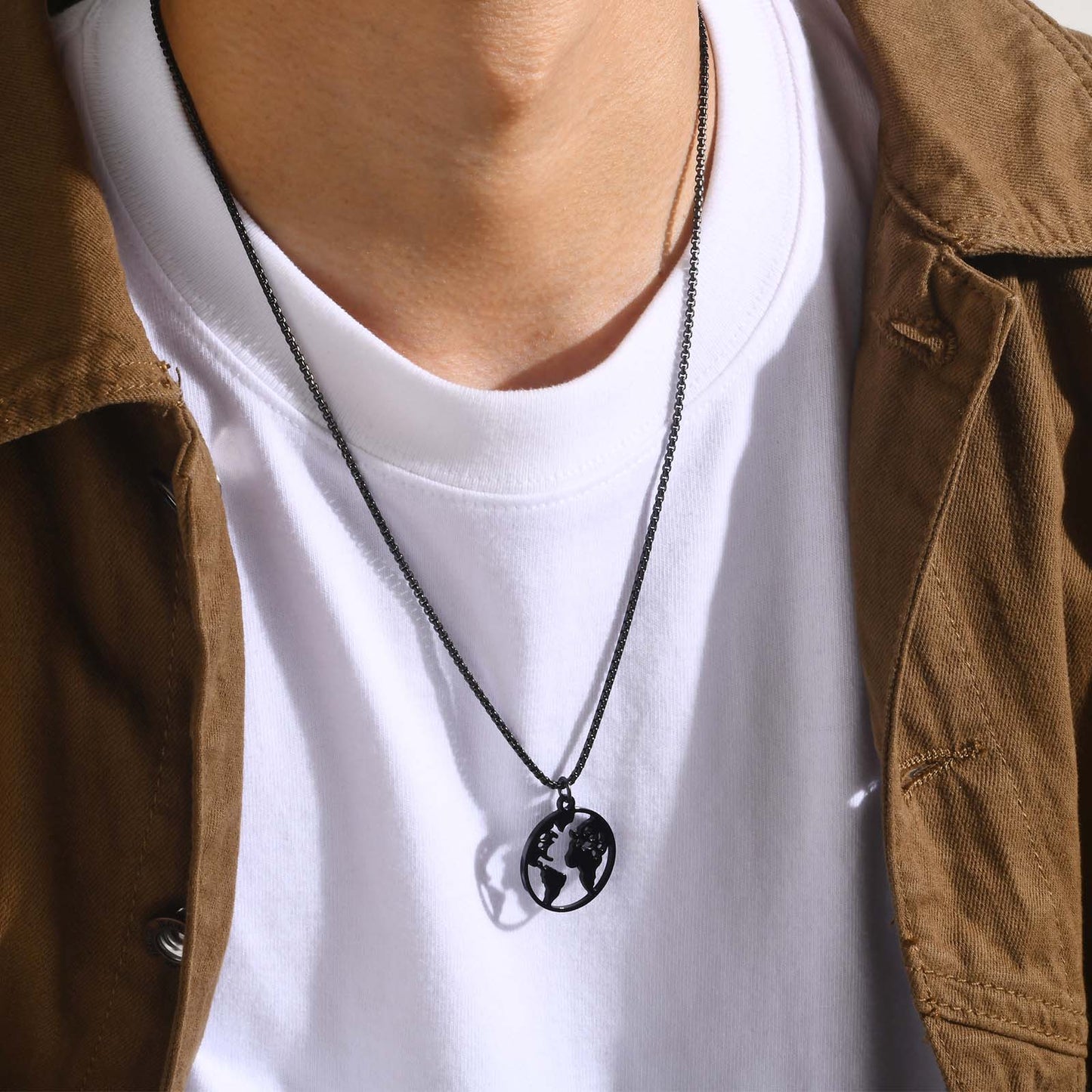 Collar Mr. Worlwide - Acero Inox.