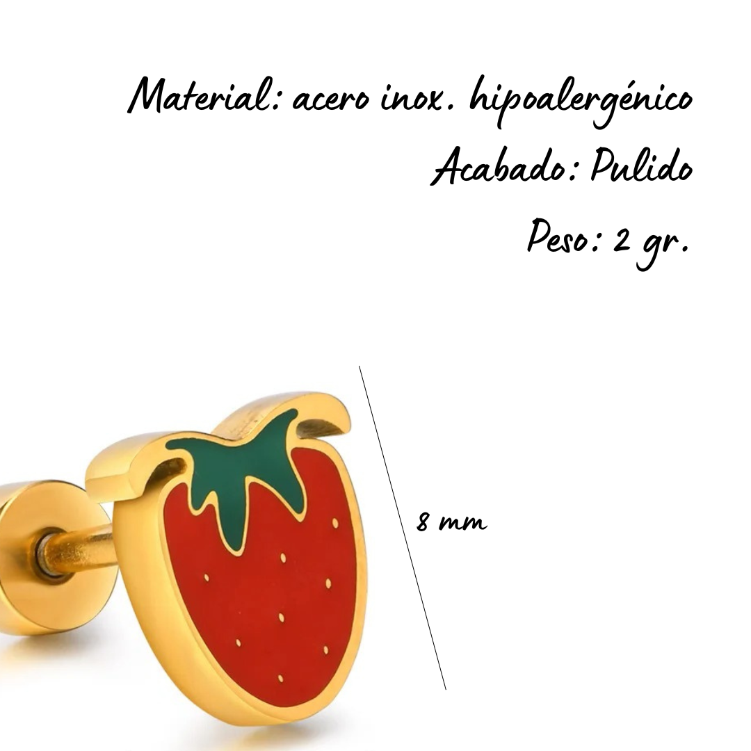 Aretes Fresitas - Acero Inox.