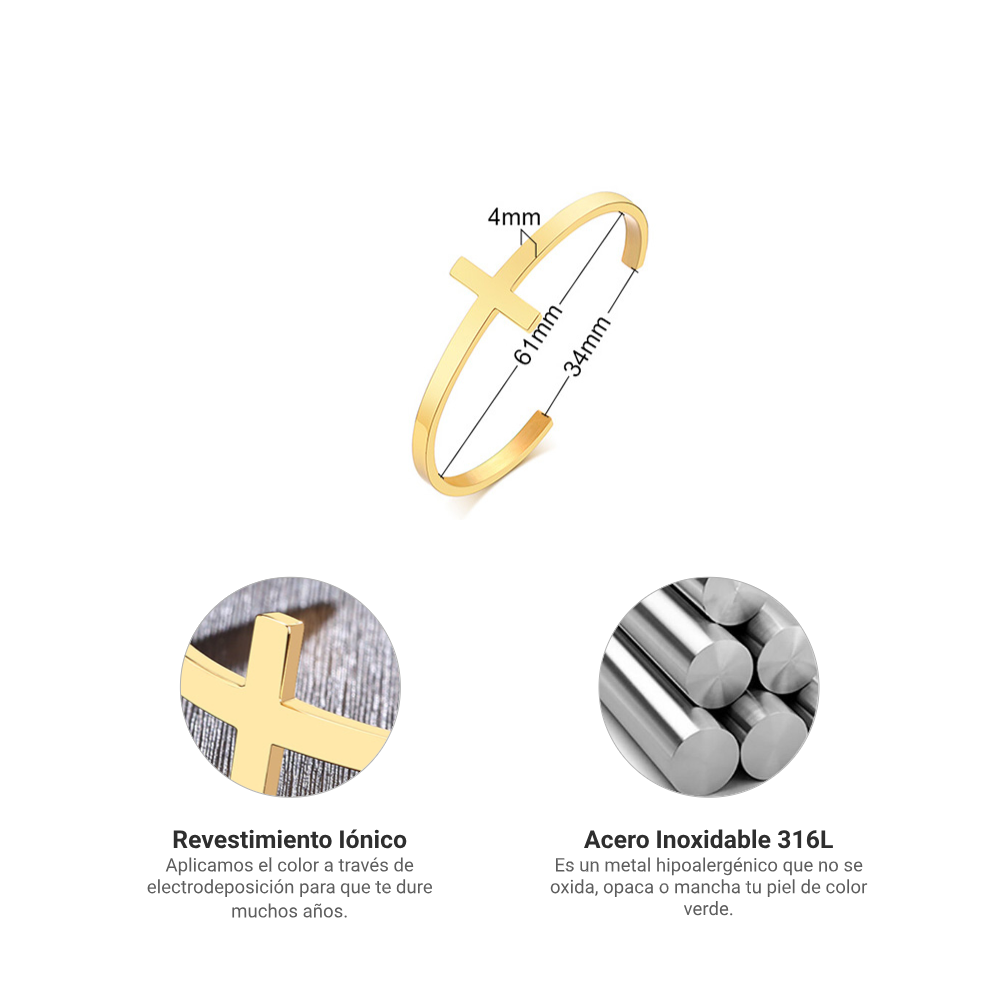 Pulsera Cruze - Acero Inox.