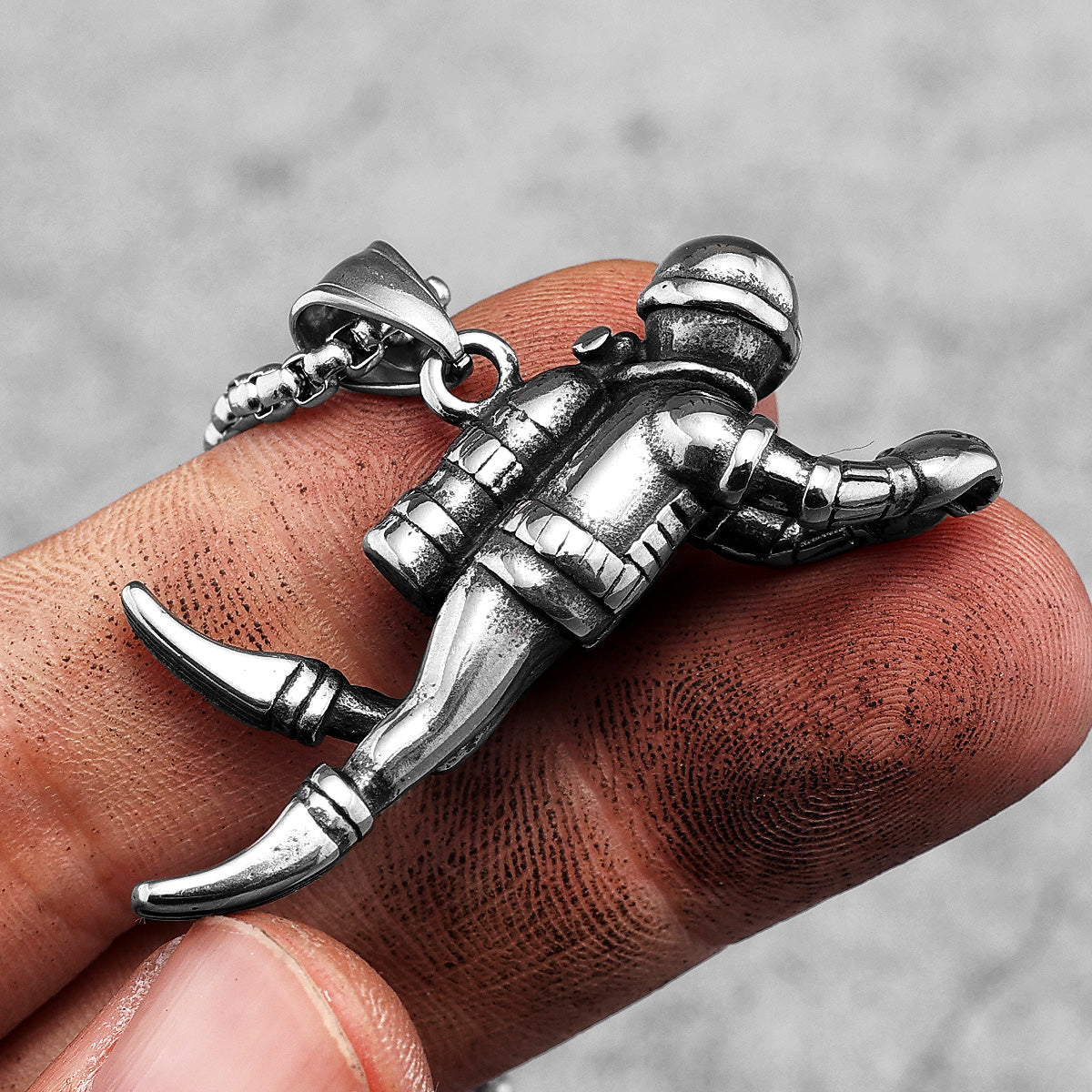 Collar Buzo - Acero Inox.