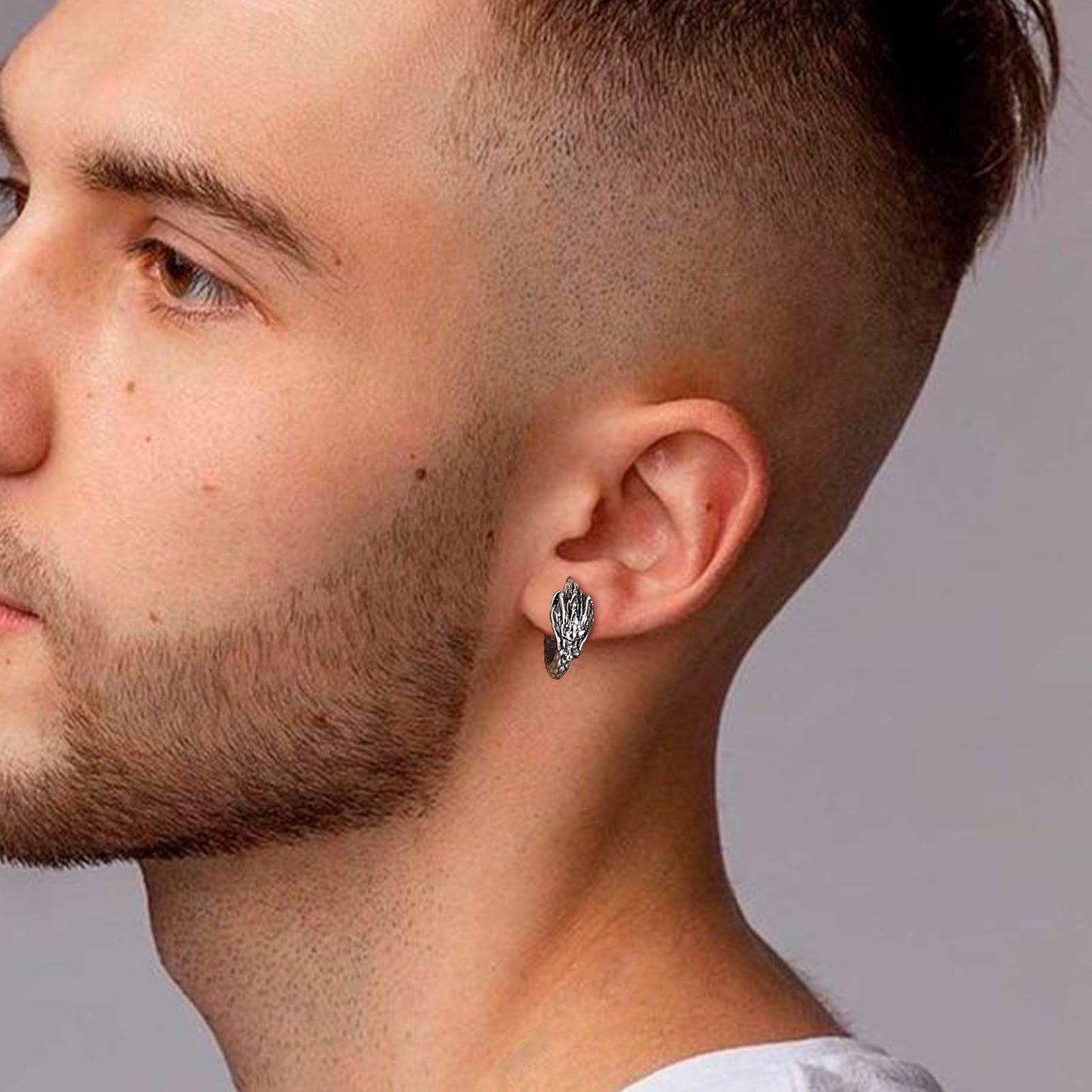 Aretes Dragón - Acero Inox.