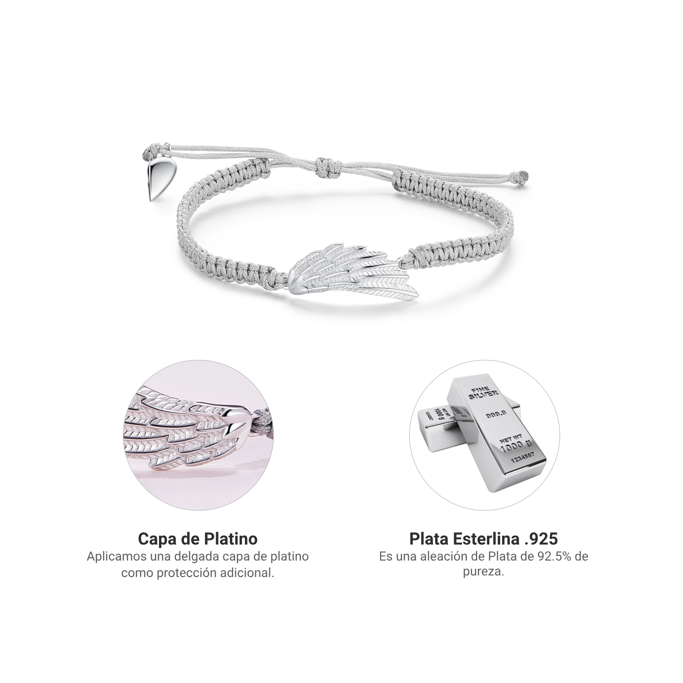 Pulsera Angel and Demon - Plata .925