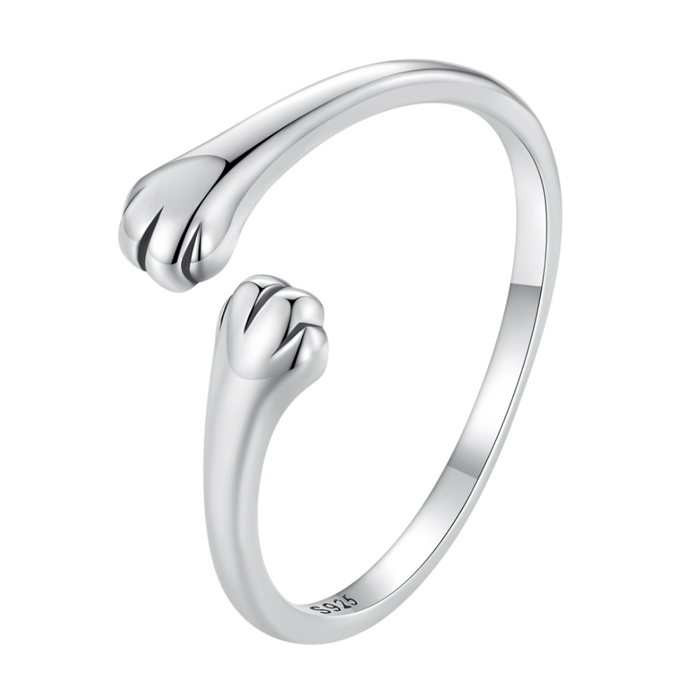Anillo Abrazo Gato - Plata .925