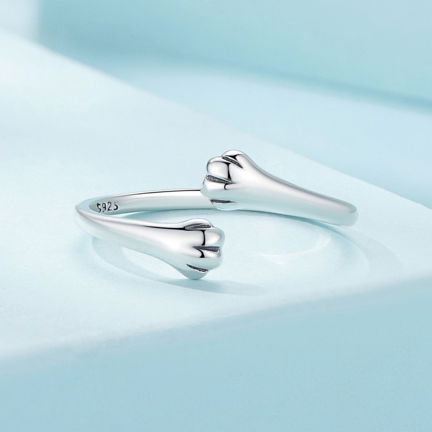 Anillo Abrazo Gato - Plata .925