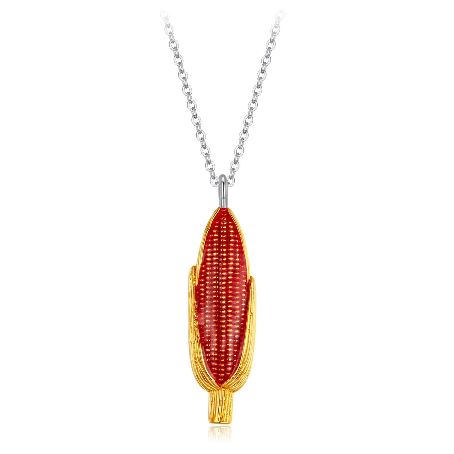 Collar Mazorca Roja - Plata .925