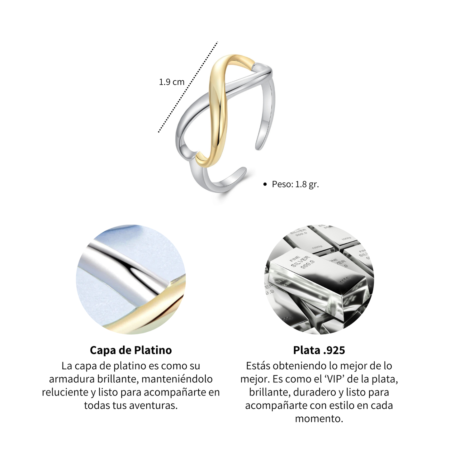 Anillo Infinito - Plata .925