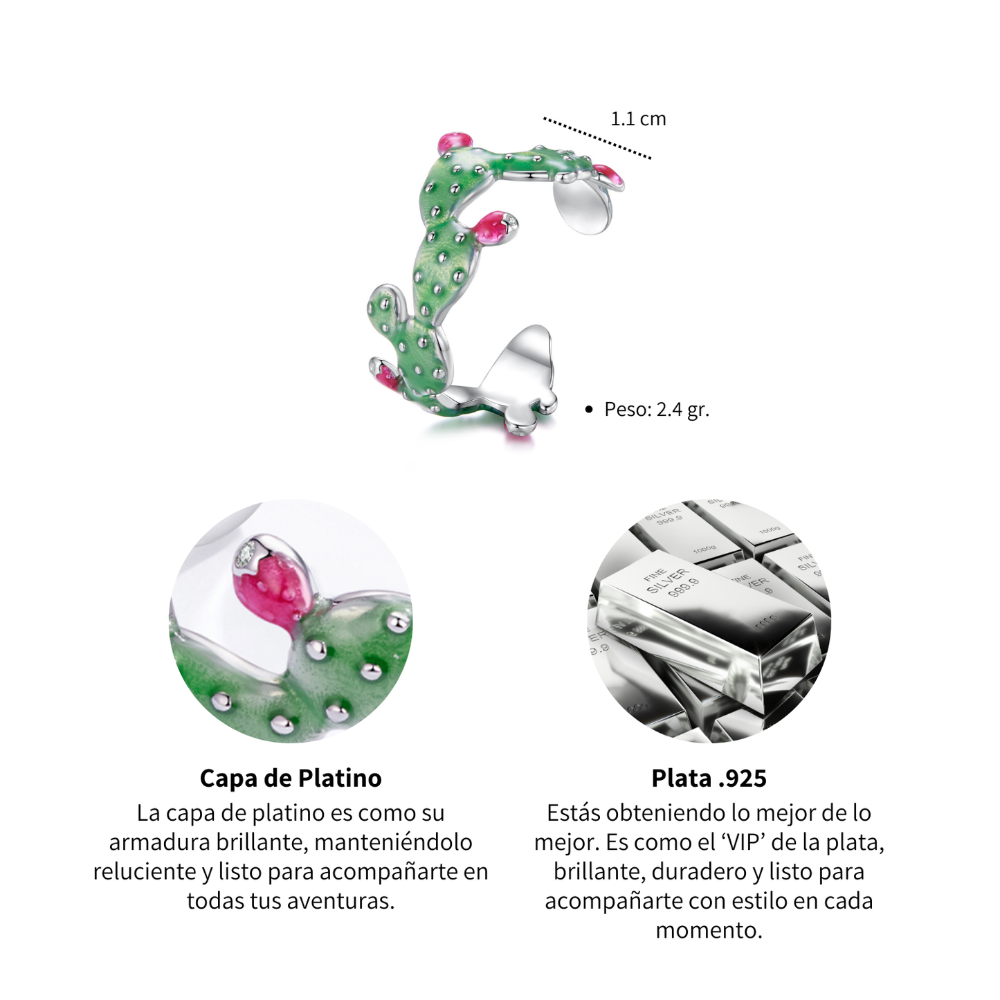 Anillo Nopal - Plata .925