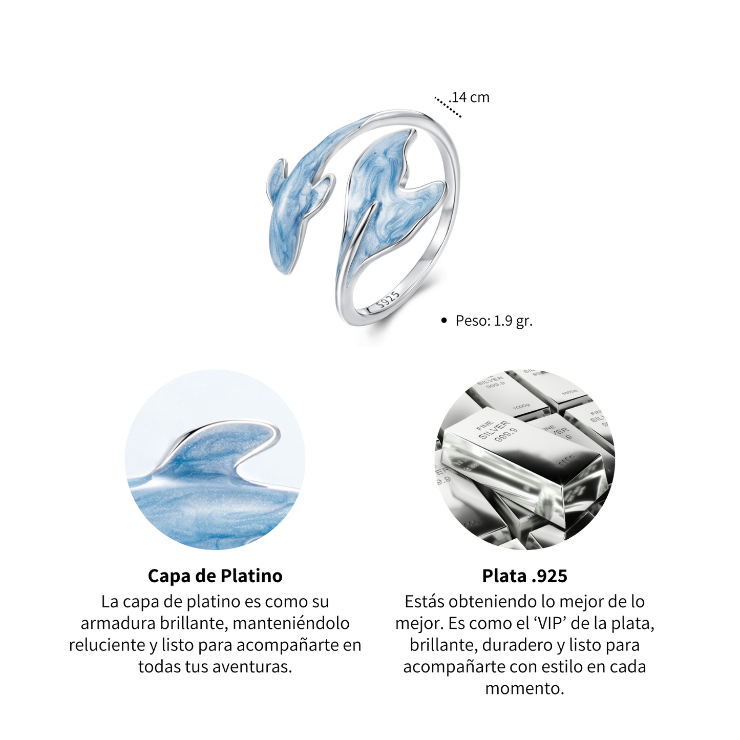 Anillo Ballena - Plata .925