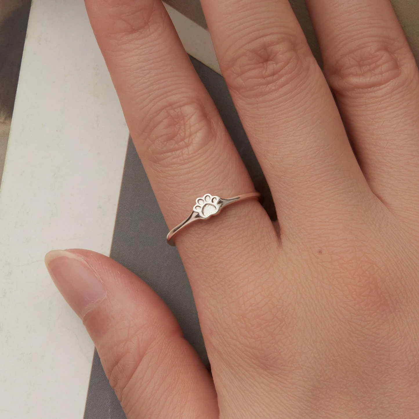 Anillo Huellita - Plata .925