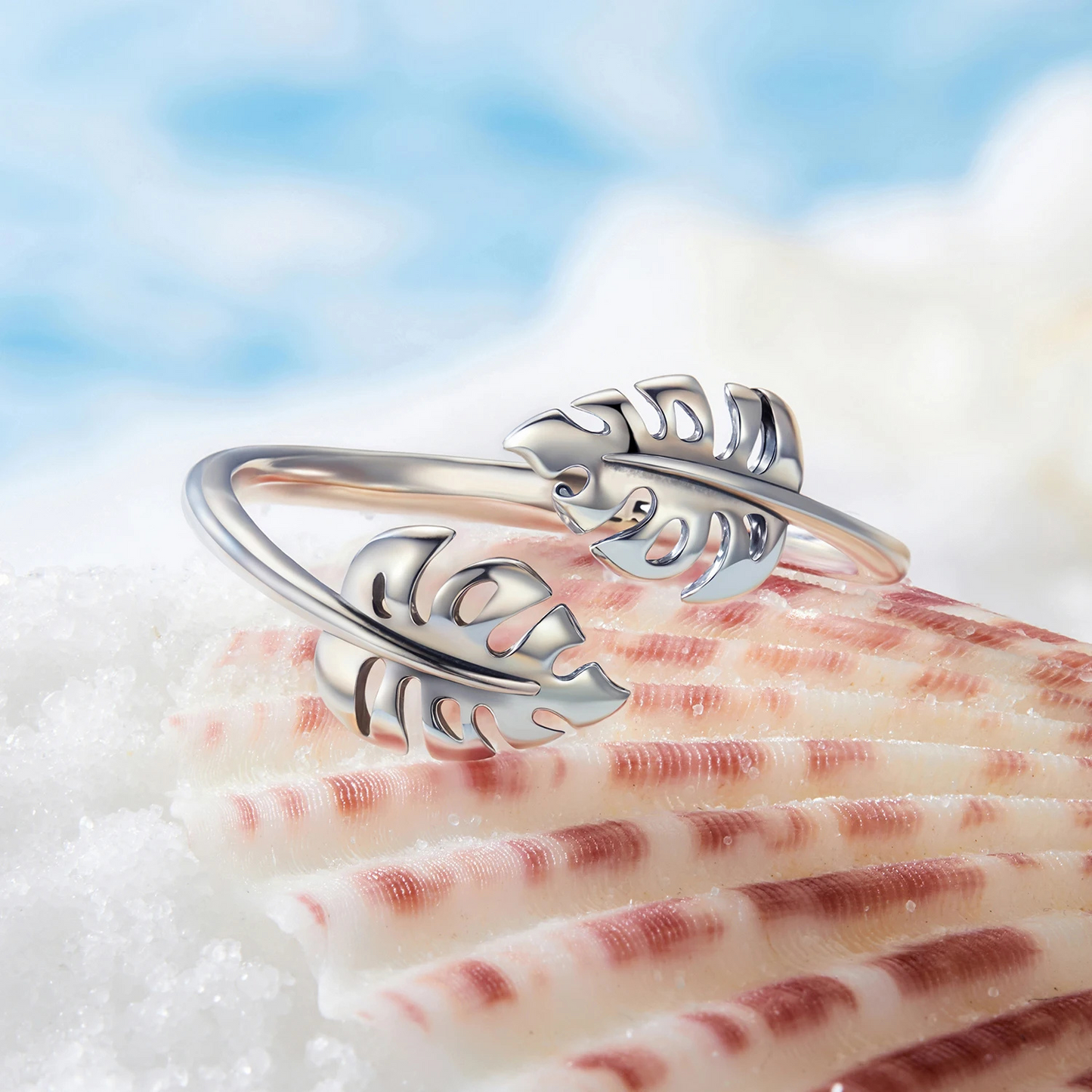 Anillo Monstera - Plata .925