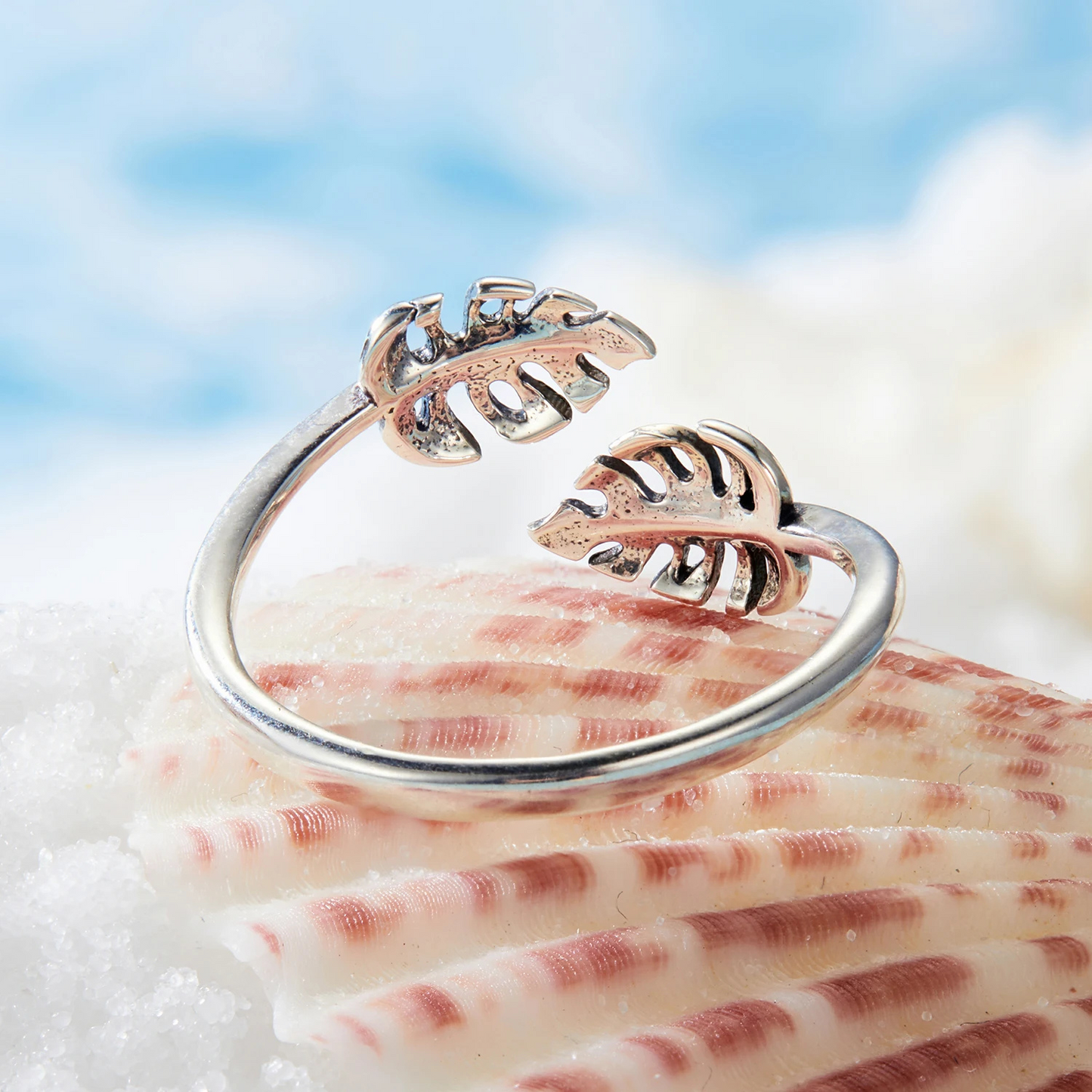 Anillo Monstera - Plata .925