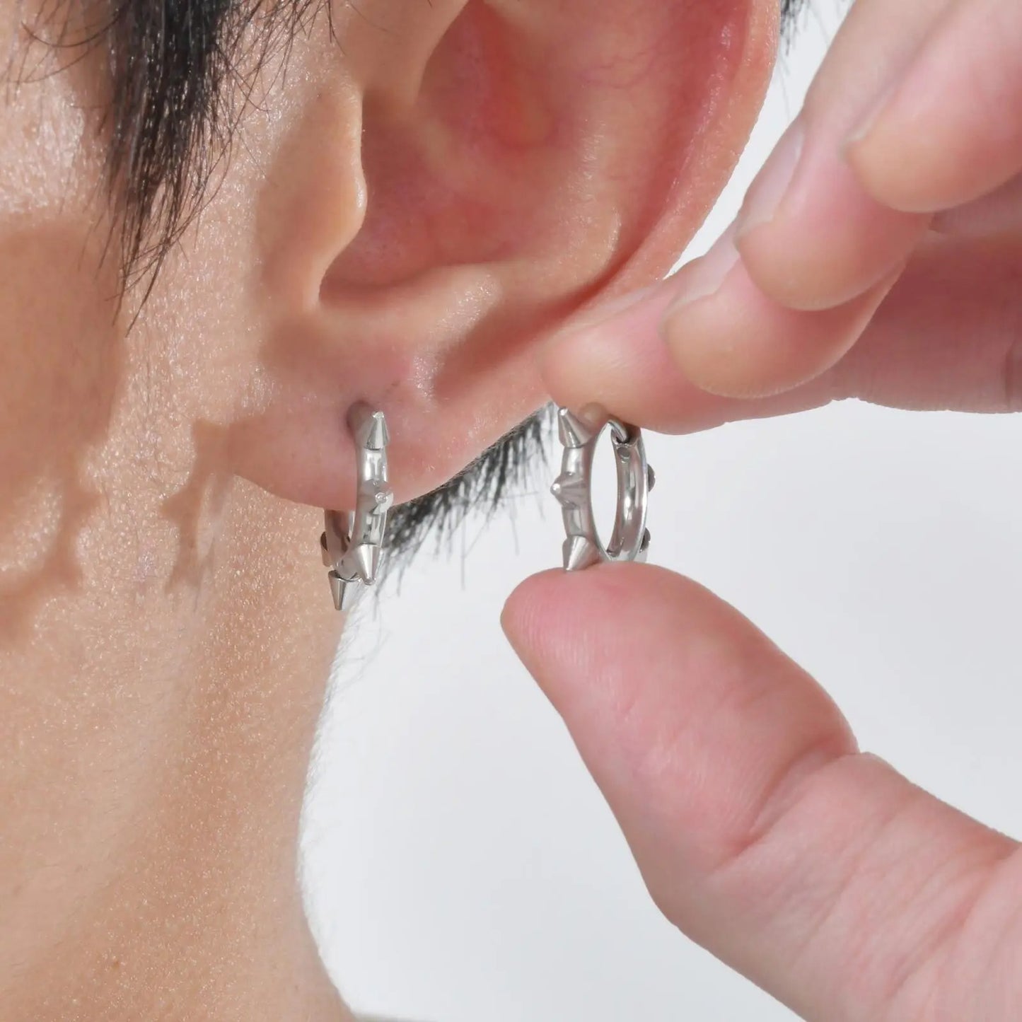 Aretes Púas - Acero Inox