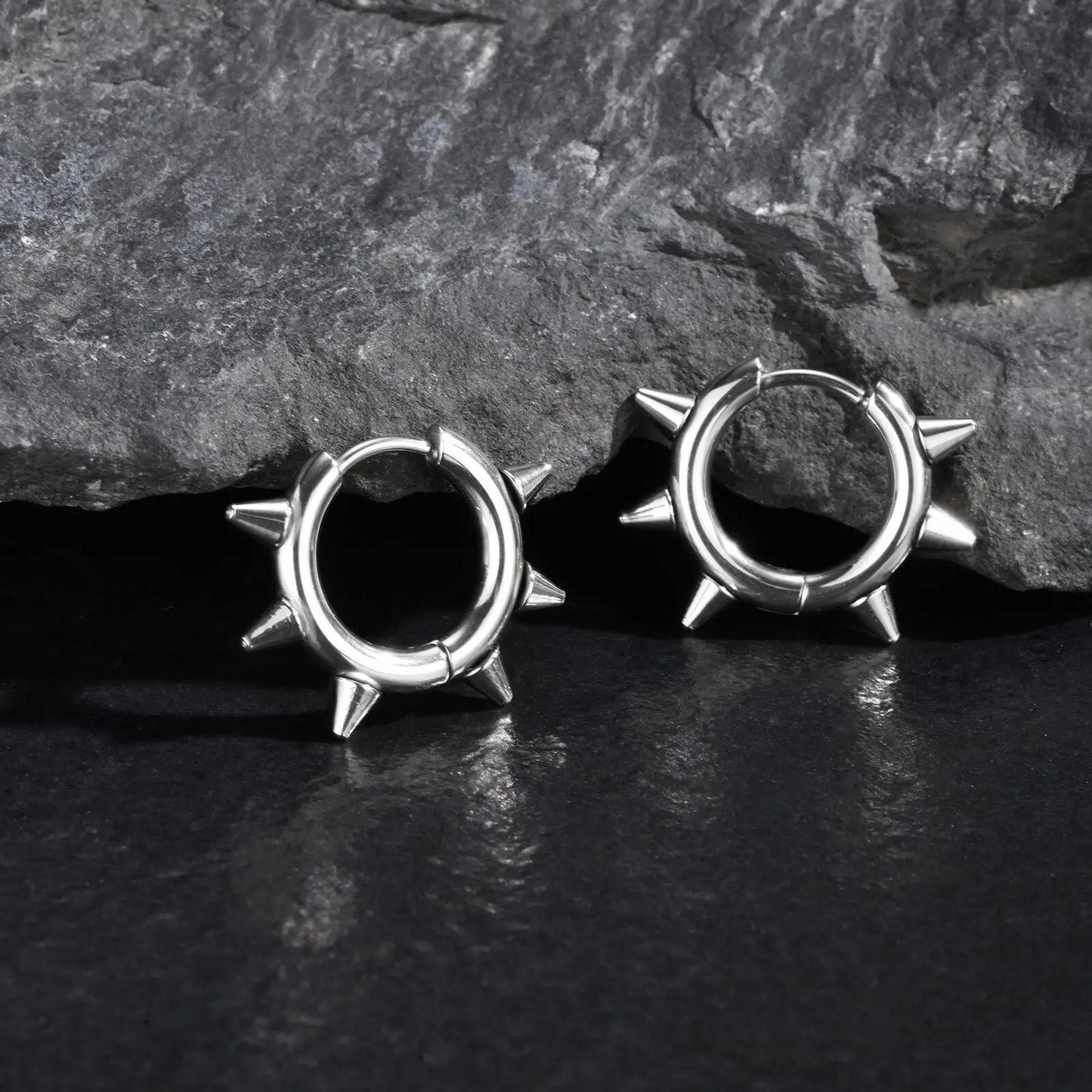 Aretes Púas - Acero Inox