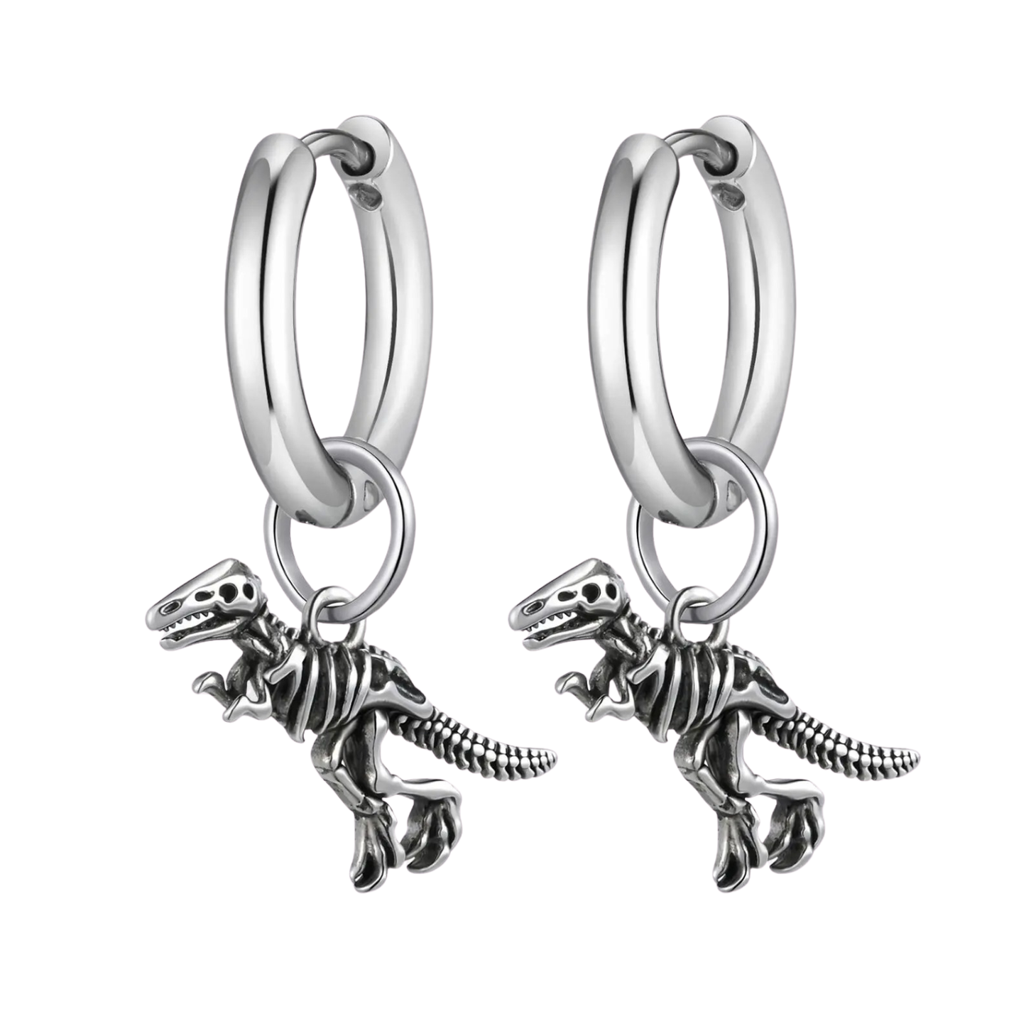 Aretes Dinosaurio - Acero Inox