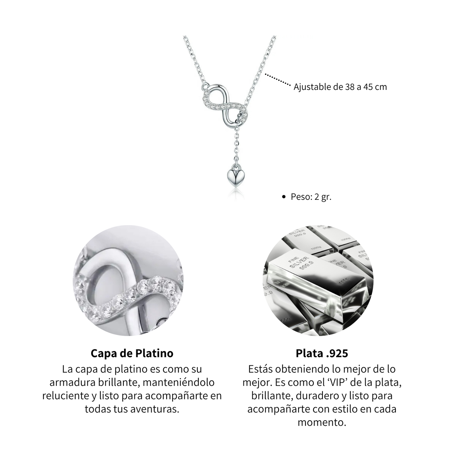Collar Infinito - Plata .925