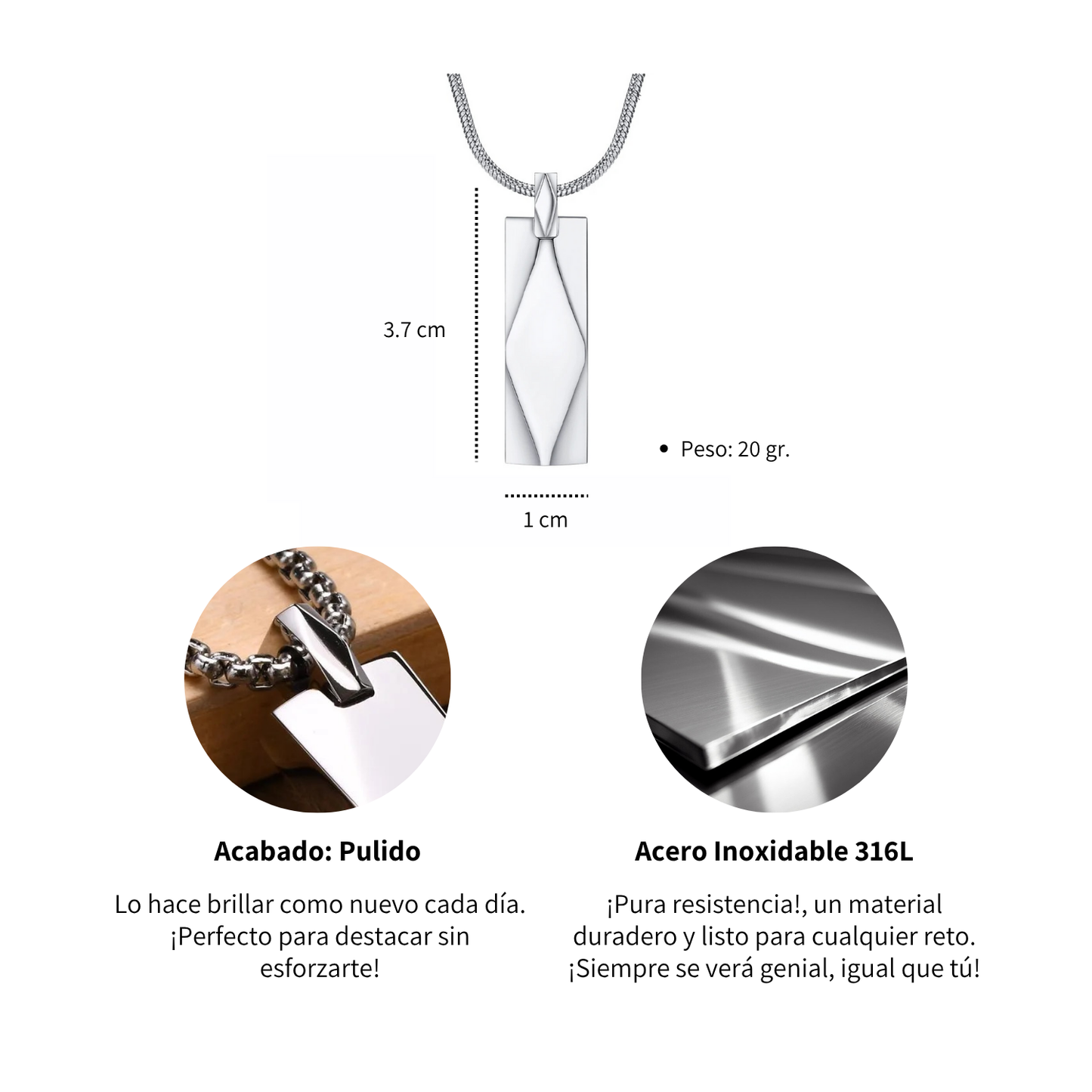Collar Purity - Acero Inox