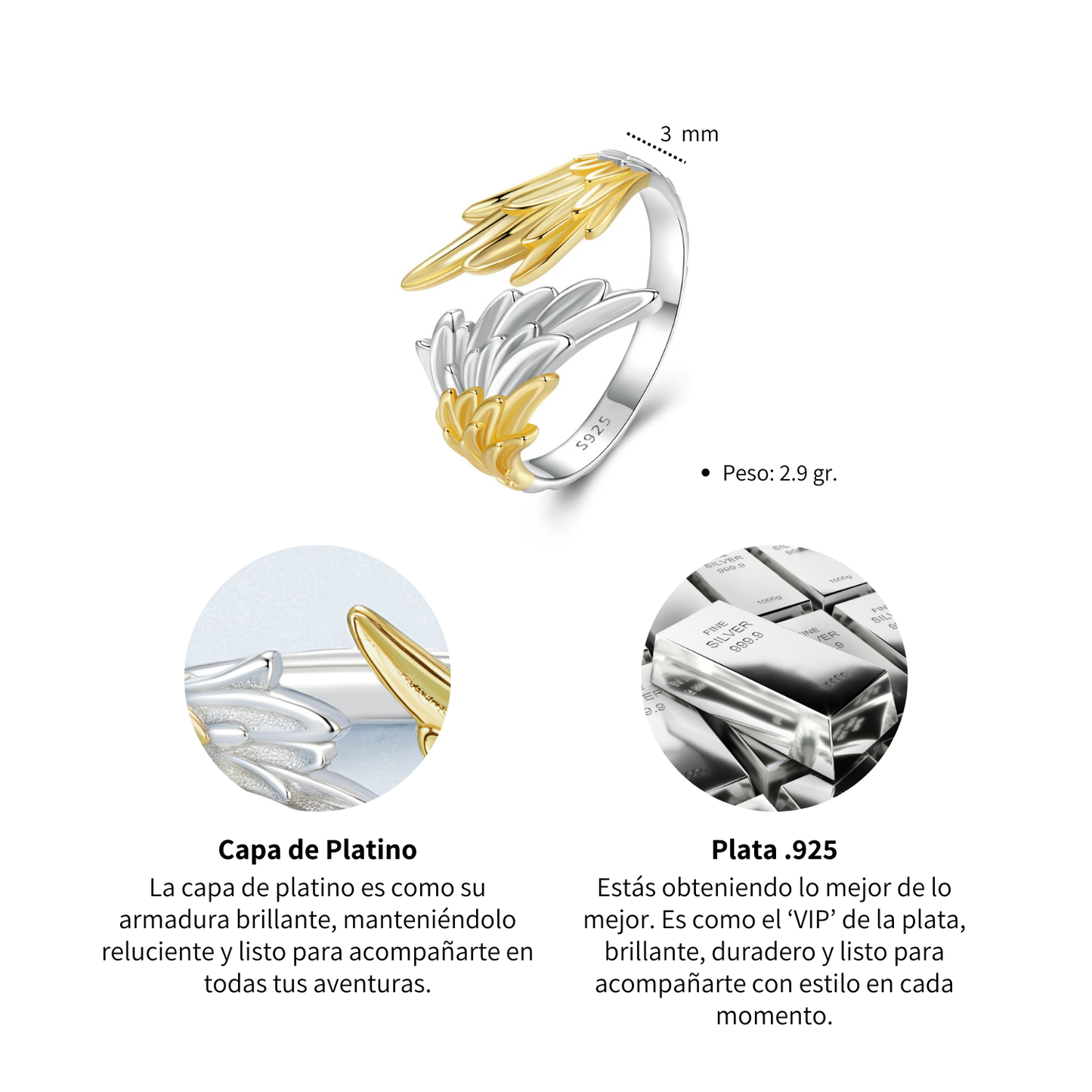 Anillo Ángel - Plata .925