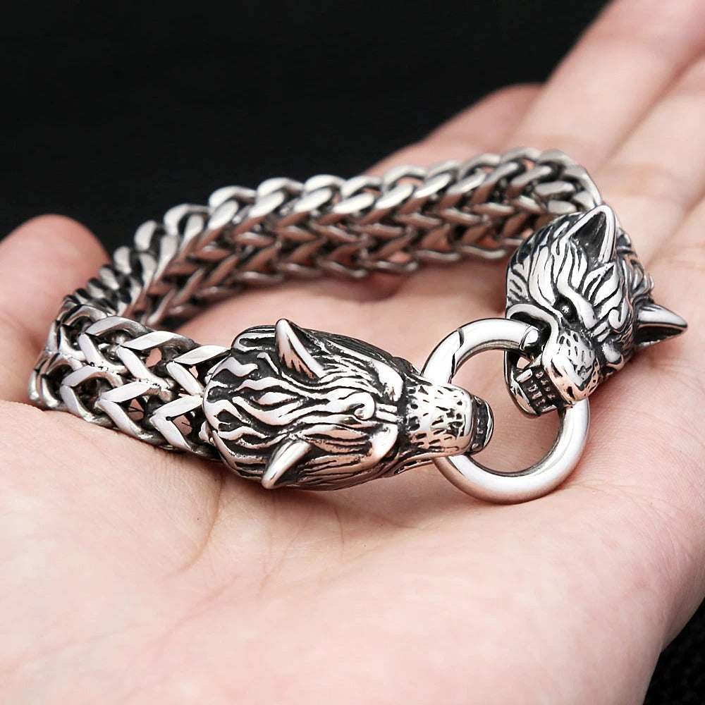 Pulsera Lobo Alfa - Acero Inox