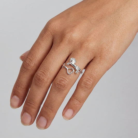 Anillo Corazón Salvaje - Plata .925