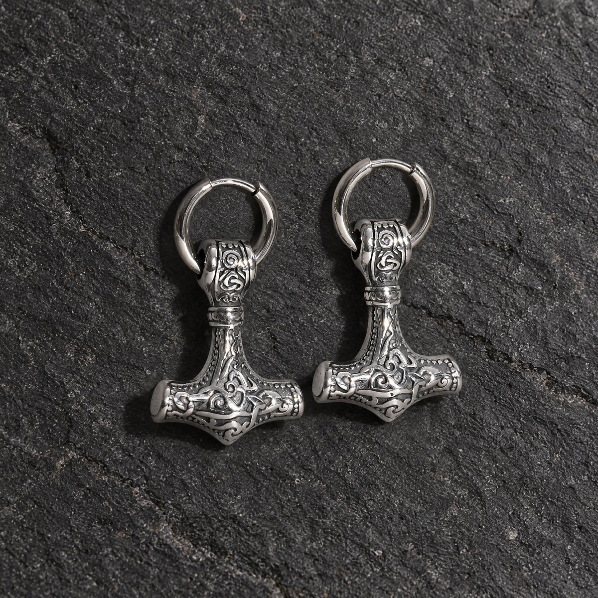 Aretes Mjölnir - Acero Inox.