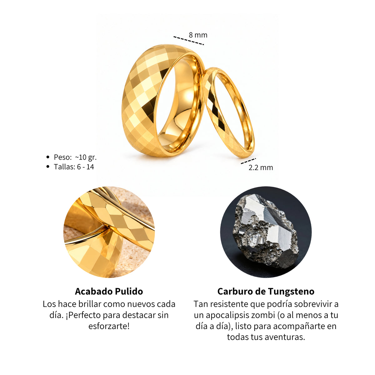Anillo Eterno - Tungsteno