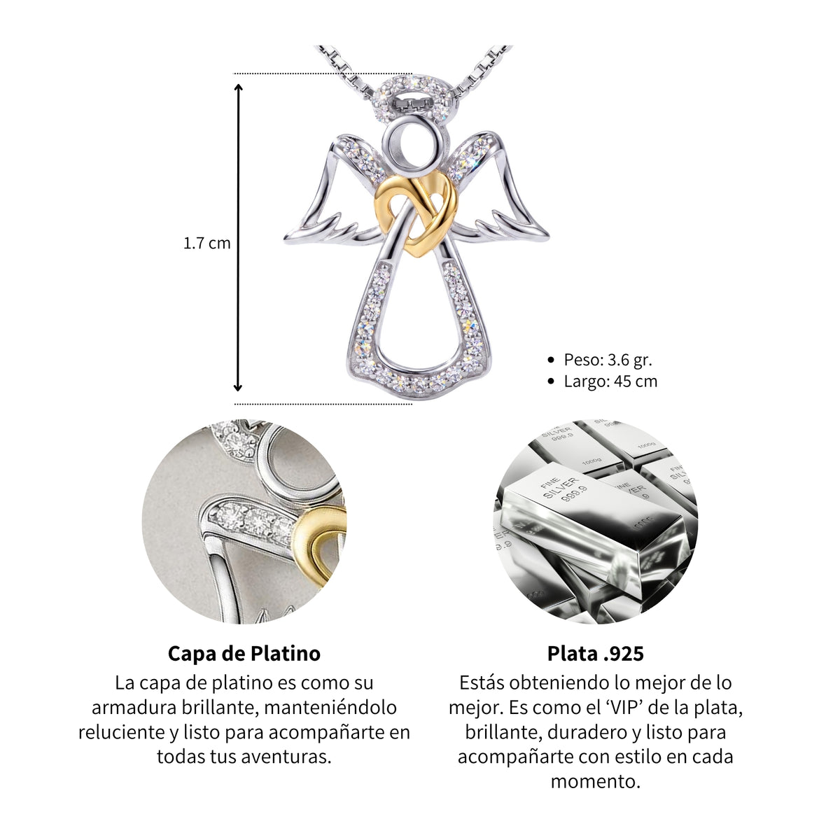 Collar Ángel de la Guarda - Plata .925