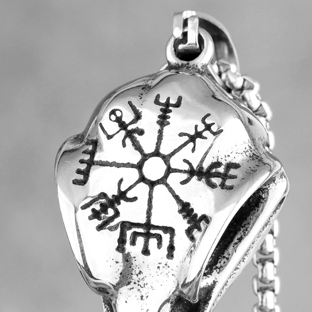 Collar Cuervo - Acero Inox.