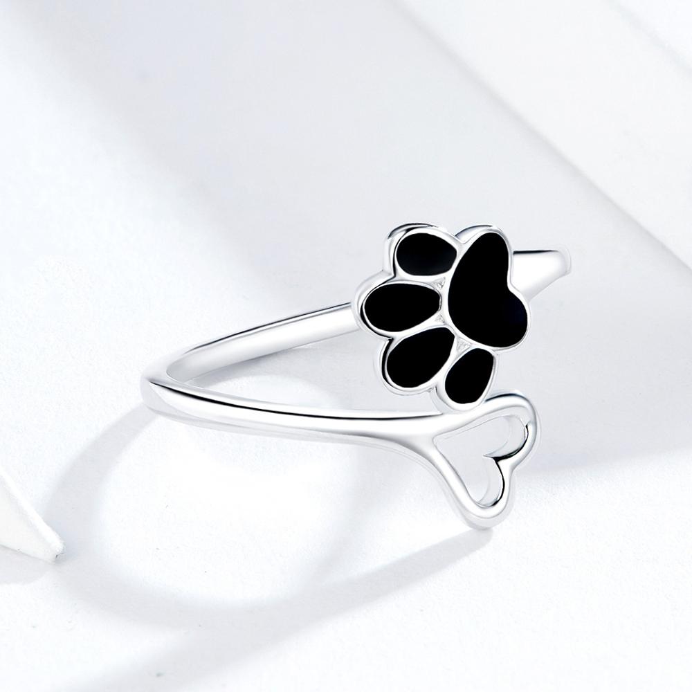 Anillo Huellita Corazón - Plata .925