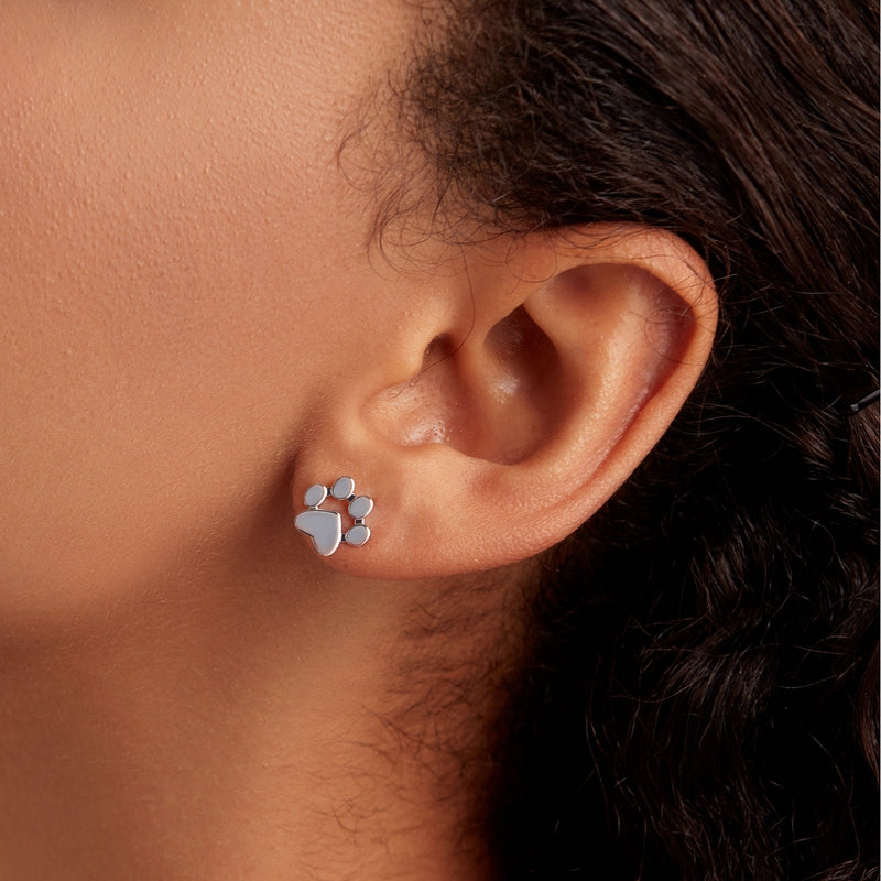 Aretes Huellitas - Plata .925