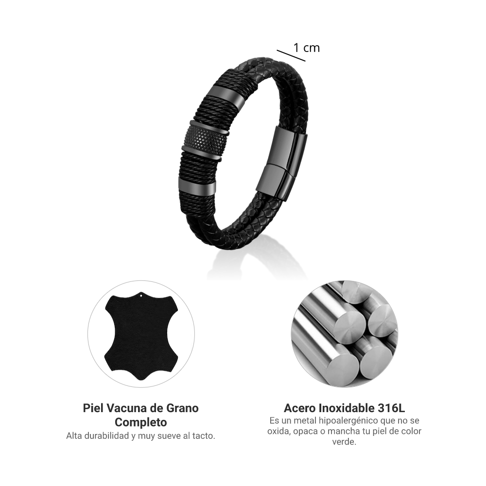 Pulsera Rope - Piel Natural