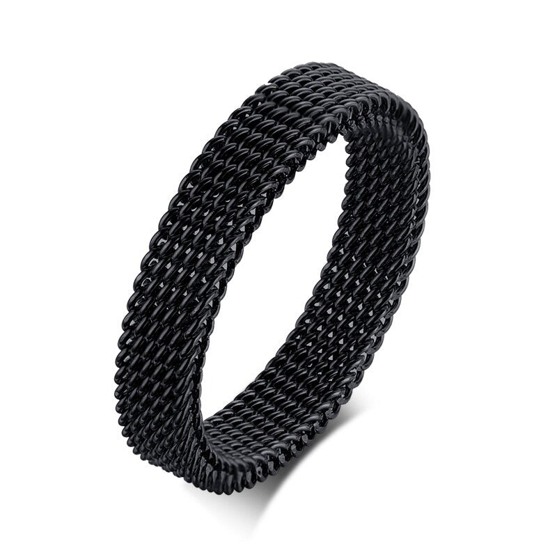 Anillo Malla Delgado - Acero Inox.