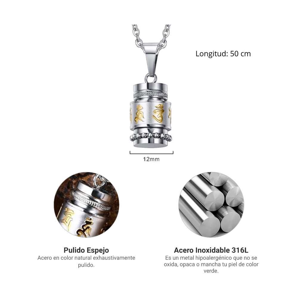 Collar Chakras - Acero Inox.