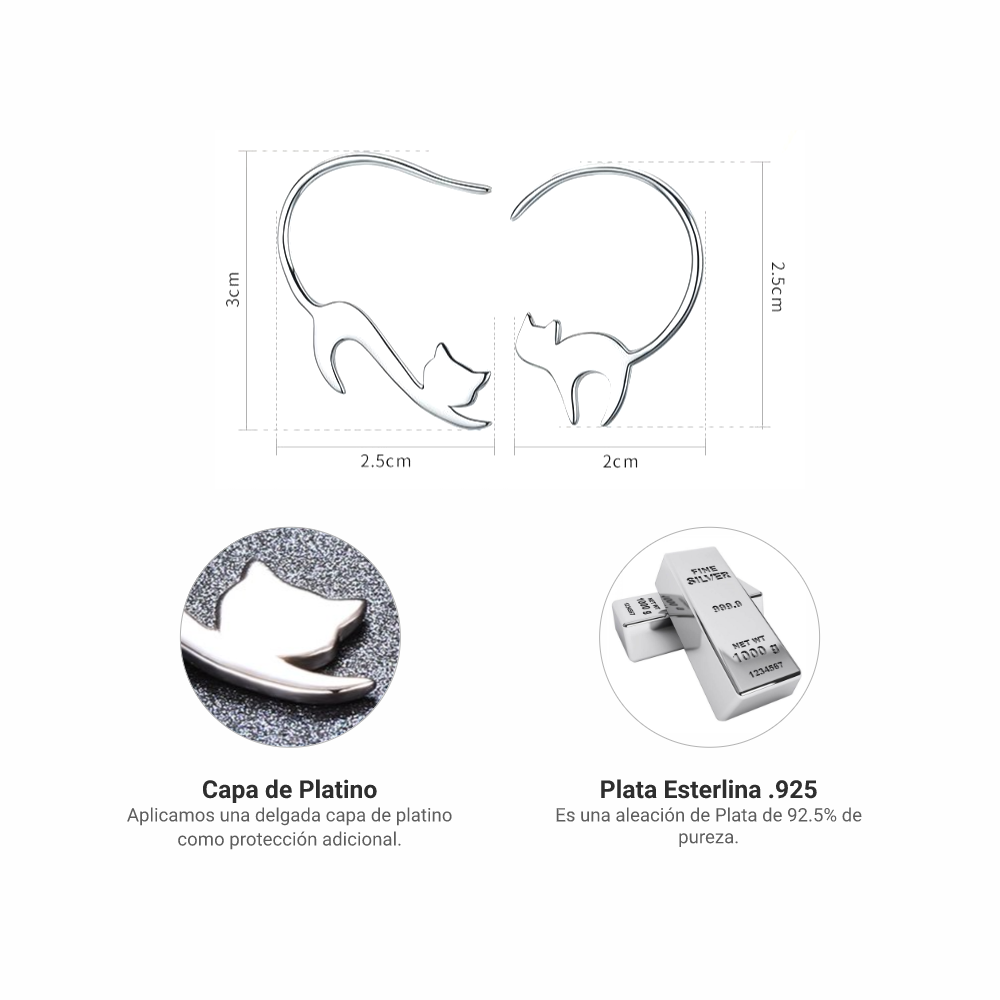Aretes Estirando - Plata .925