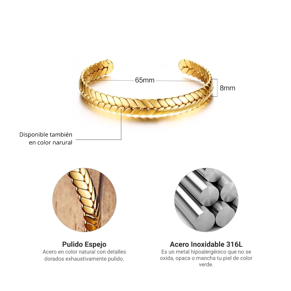 Pulsera Trigo - Acero Inox.
