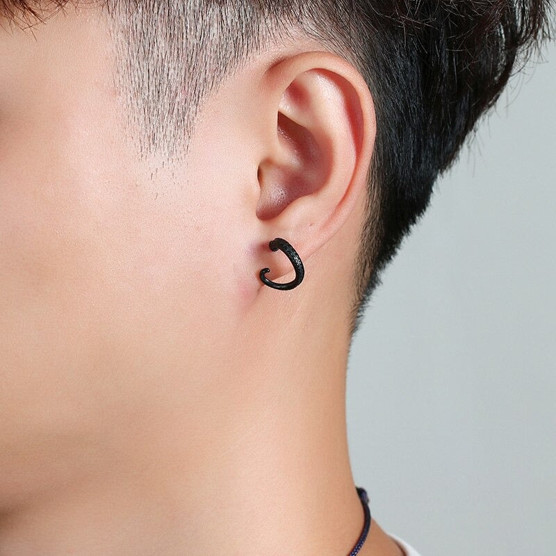 Aretes Pulpo - Acero Inox.