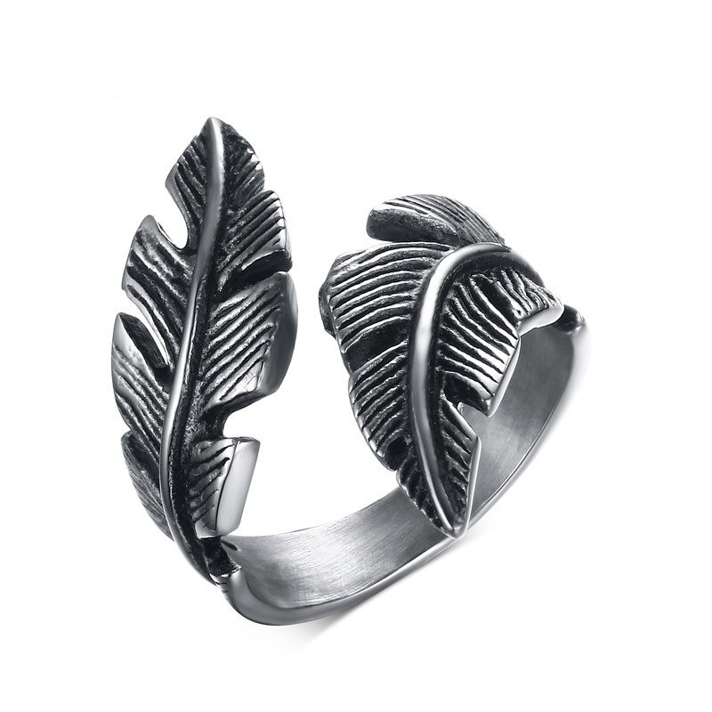Anillo Feathers - Acero Inox.