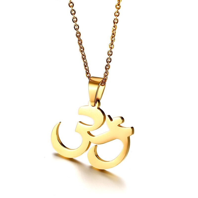 Collar Om - Acero Inox.