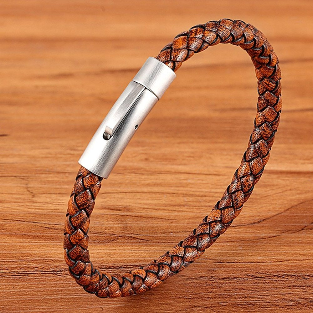 Pulsera Clip - Piel Natural