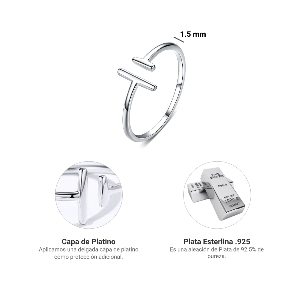 Anillo Perspectiva - Plata .925